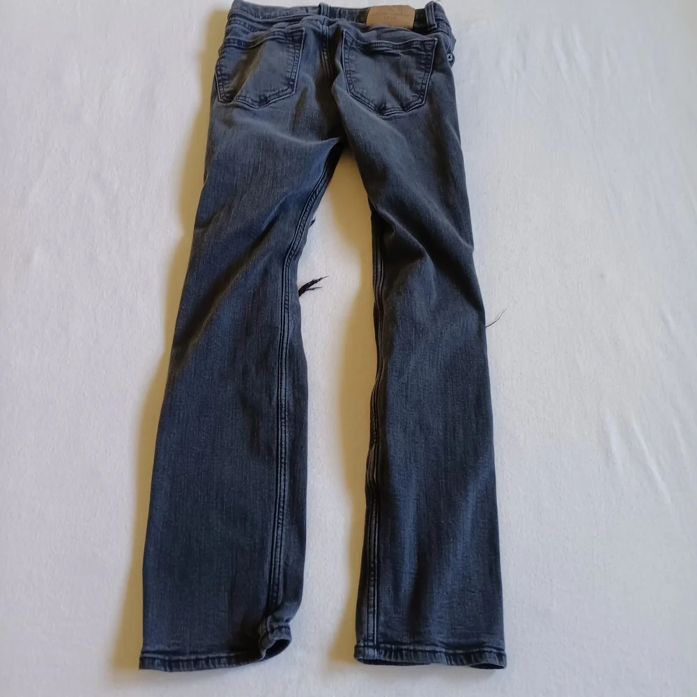 Abercrombie Kids Sz 13/14 Black Jeans Distressed Slim-Fit